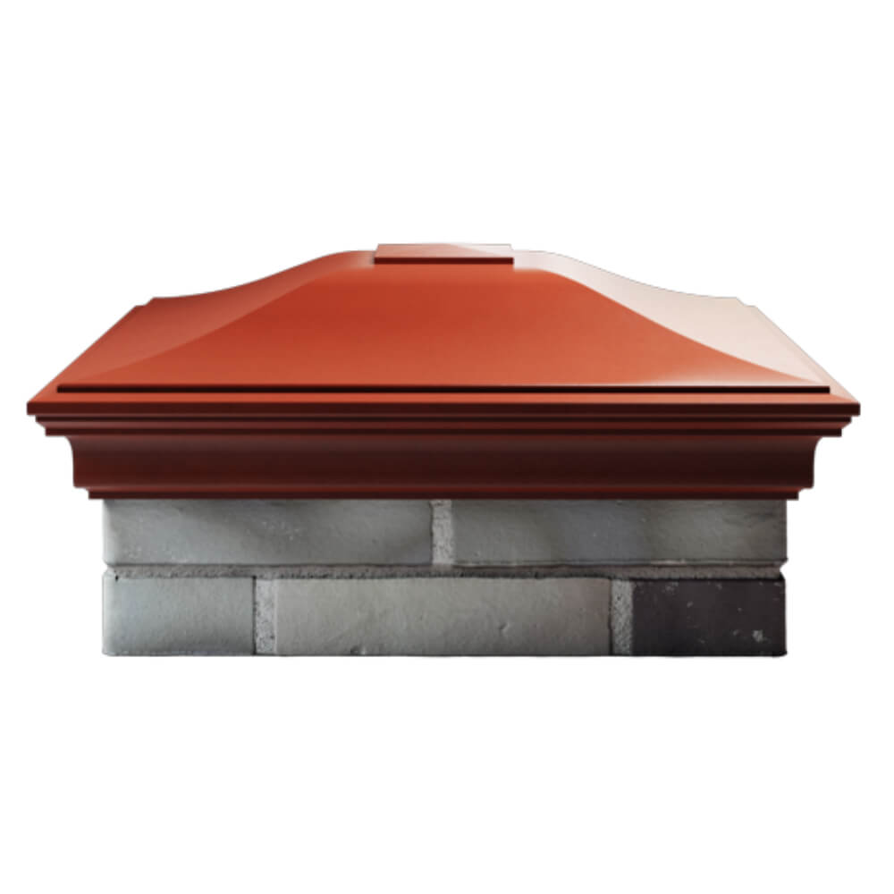 Колпак Zking Монблан Красный на столб 2х2 кирпича (515х515мм) в Ломоносове фото