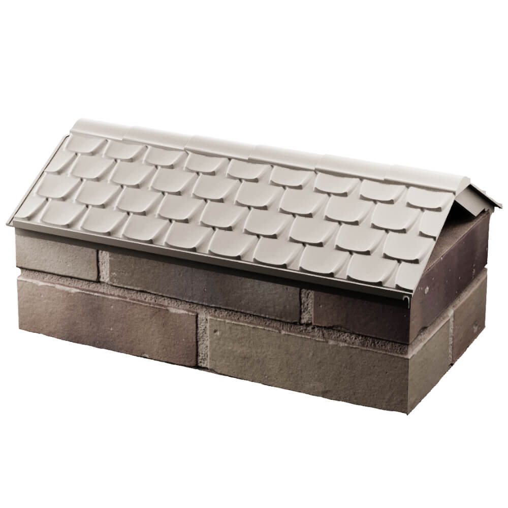 Парапет Zking Эльбрус Бежевый с посадкой на 1 кирпич (255мм) в Ломоносове фото