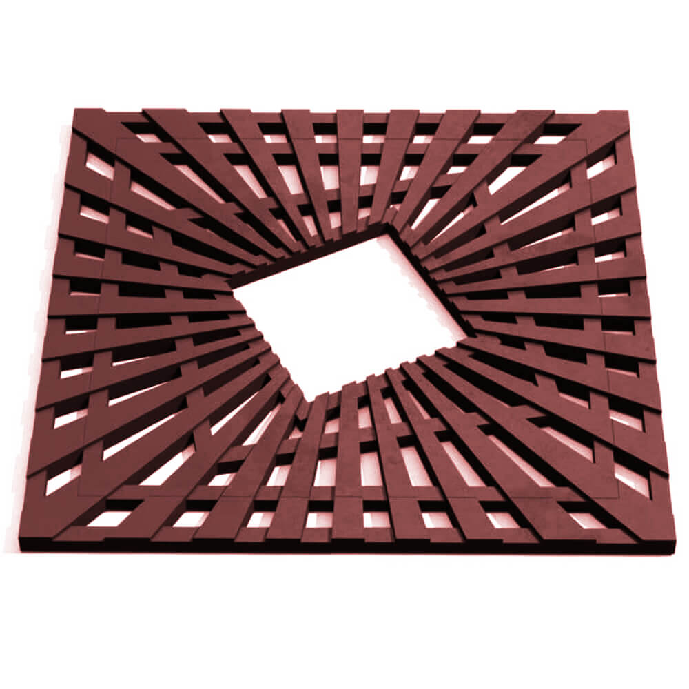 Приствольная решетка для дерева ZKING ATMOSPHERE 1.2х1.2м Коричневая Ломоносов фото