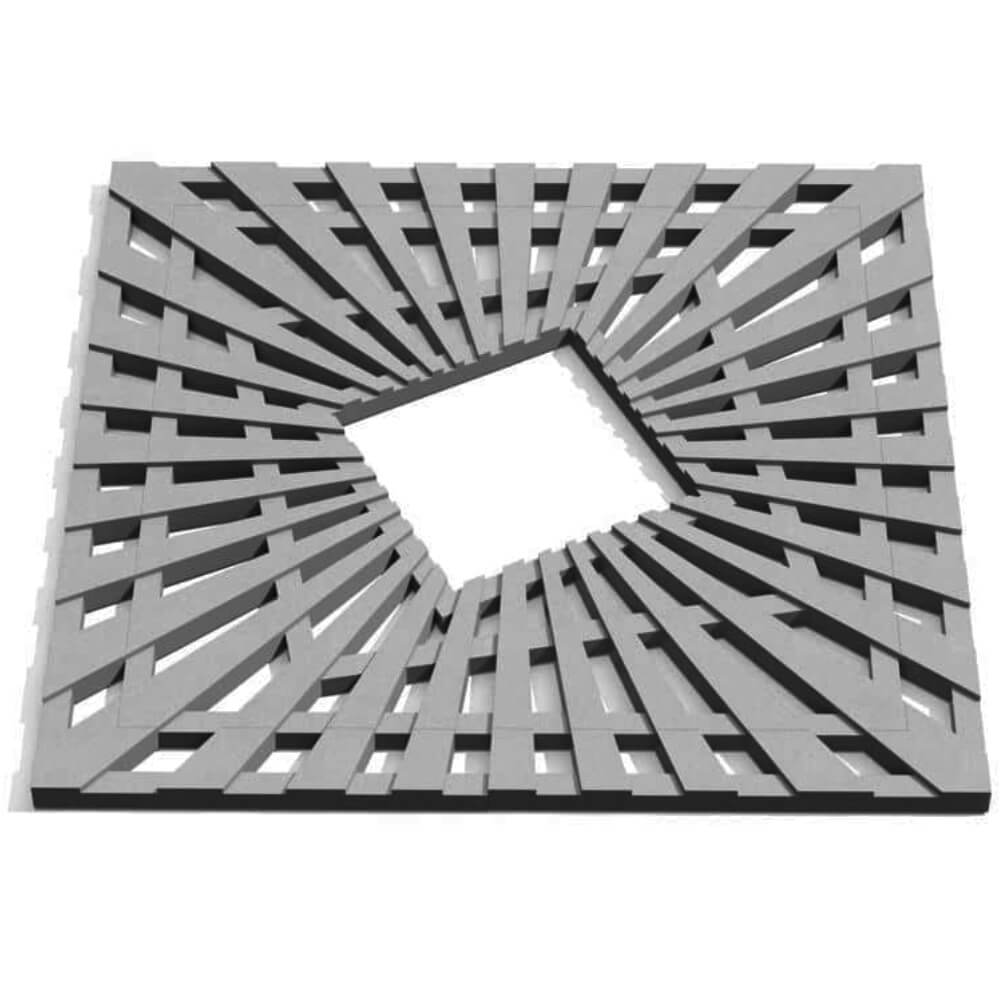 Приствольная решетка для дерева ZKING ATMOSPHERE 1.2х1.2м Серая Ломоносов фото