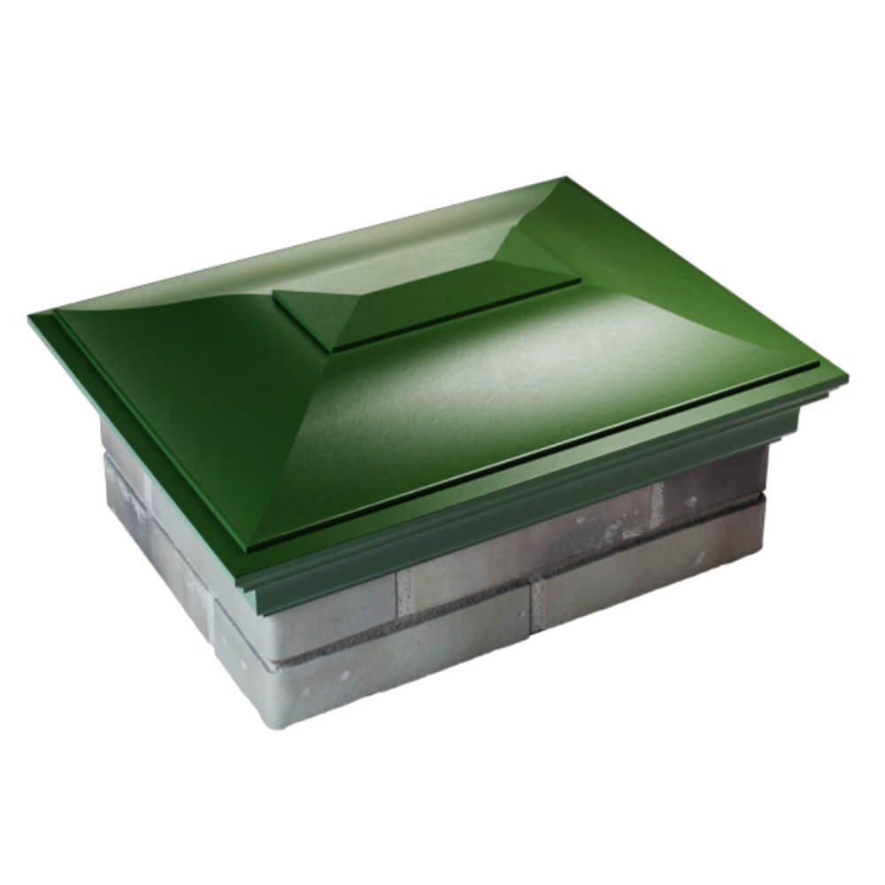 Колпак Zking Монблан Зеленый на столб 2х1.5 кирпича (515х385мм) Ломоносов фото