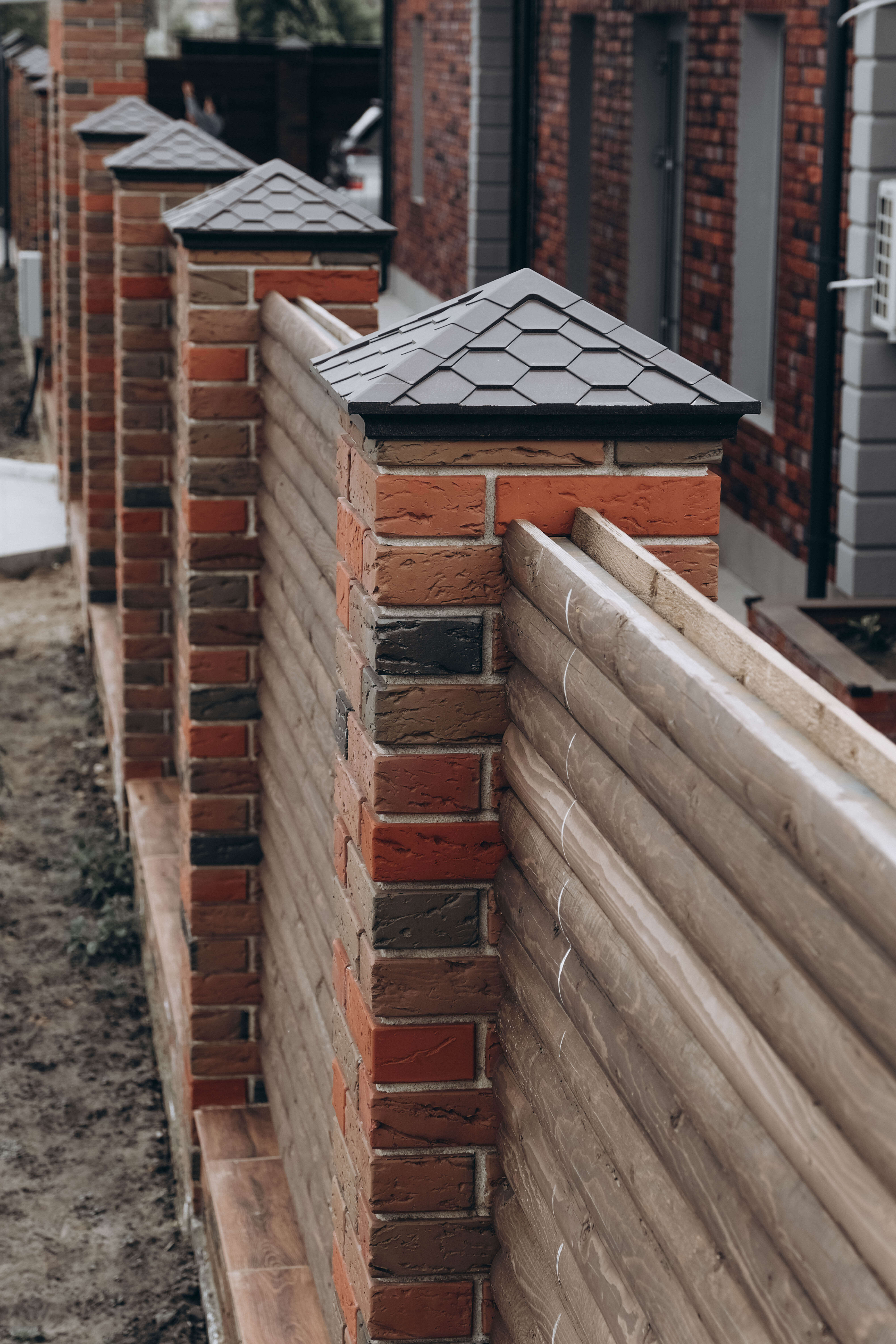 Колпак Zking Эверест Коричневый на столб 1.5х1.5 кирпича (390х390мм) в Ломоносове фото