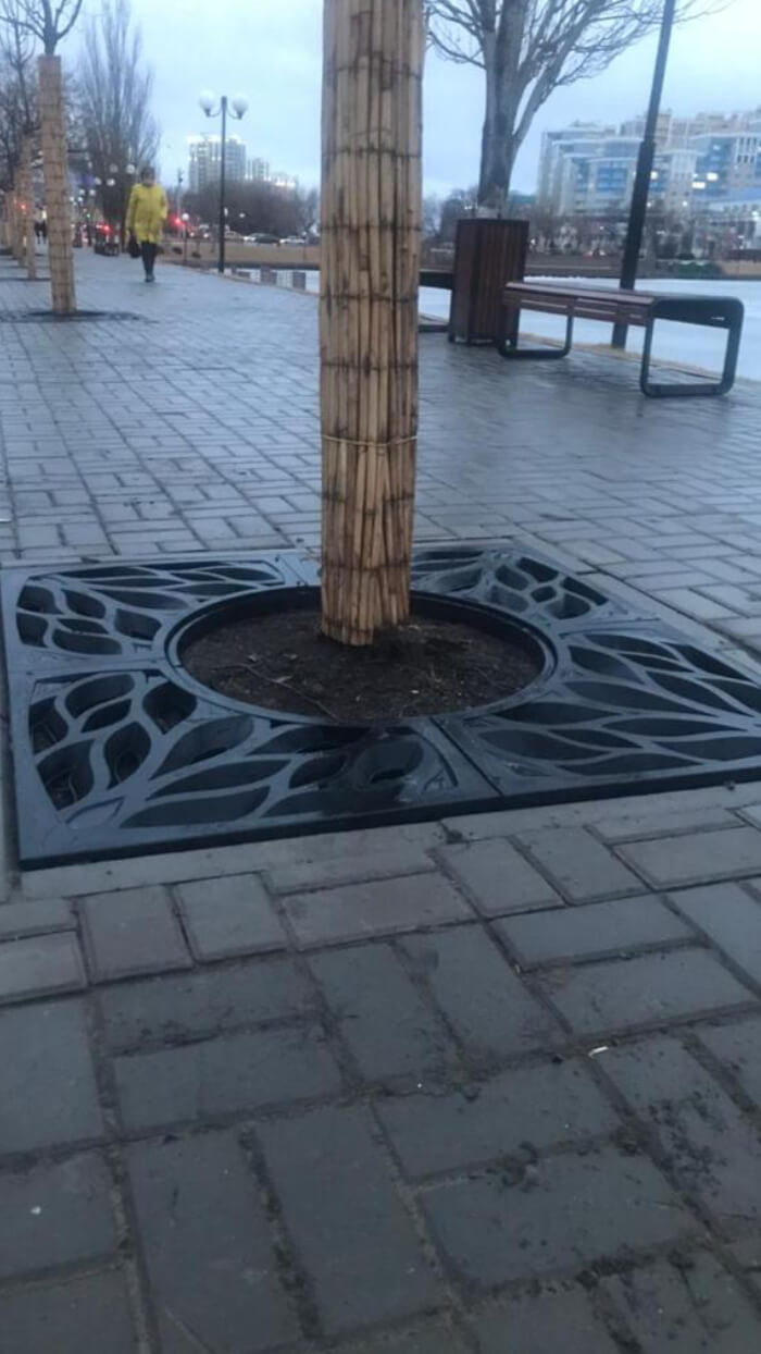 Приствольная решетка для дерева ZKING CRUST 1.2х1.2м Черная в Ломоносове фото