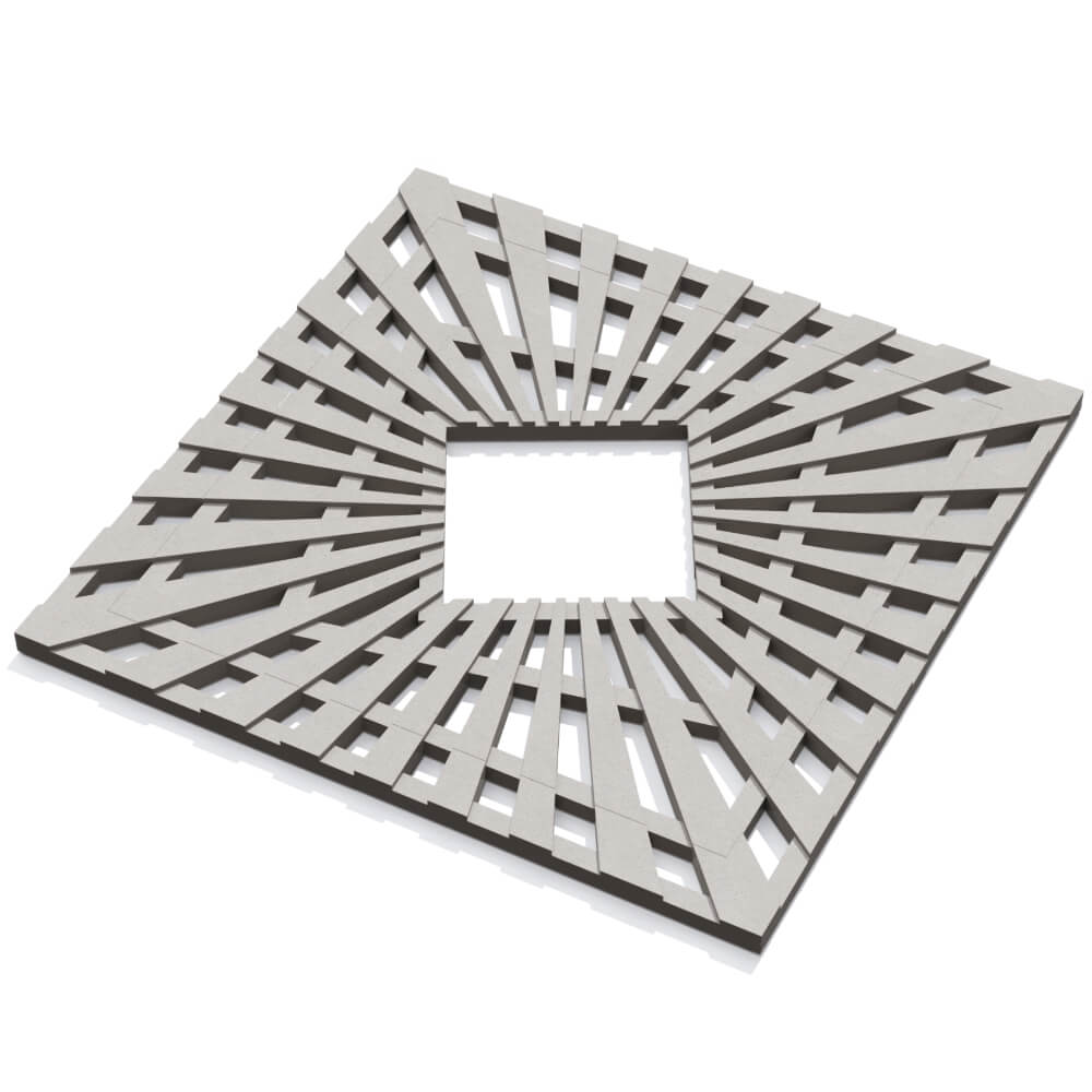 Приствольная решетка для дерева ZKING ATMOSPHERE 1.2х1.2м Бежевая в Ломоносове фото