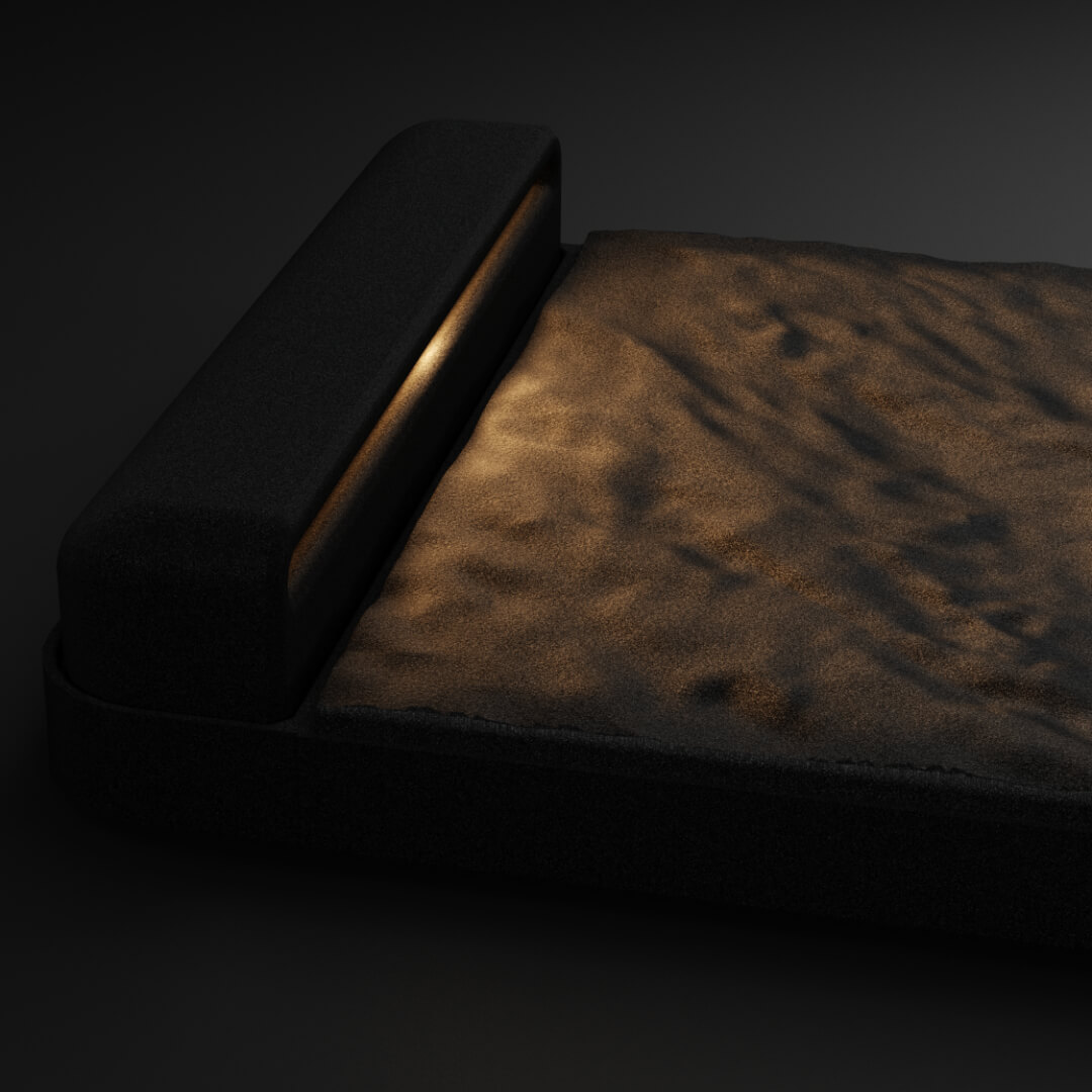 LED Светильник для шаговой плиты STONE Черный Сланец 330х75х98мм Ломоносов фото