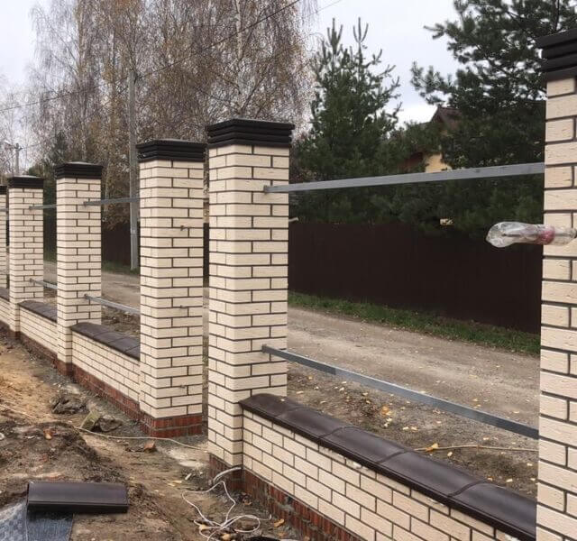 Колпак Zking Бона ХайТек Коричневый на столб 1.5х1.5 кирпича (385х385мм) в Ломоносове фото