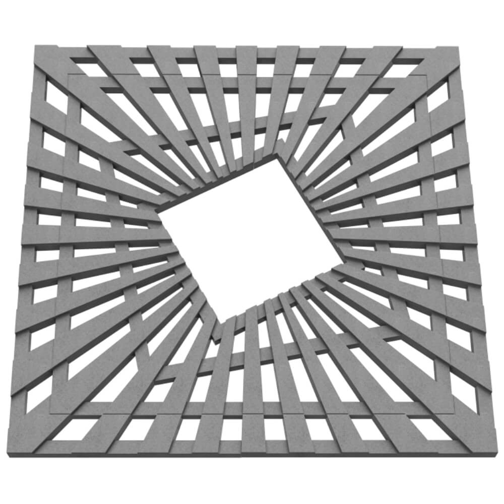 Приствольная решетка для дерева ZKING ATMOSPHERE 1.2х1.2м Серая в Ломоносове фото