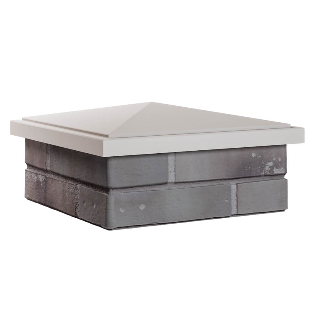 Колпак Zking БонаМоно Бежевый на столб 1.5х1.5 кирпича (385х385, 400х400мм) в Ломоносове фото