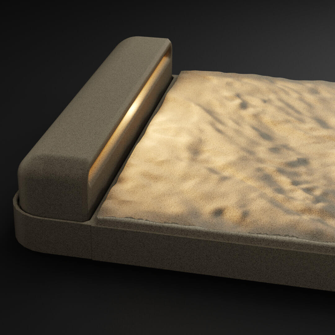 LED Светильник для шаговой плиты STONE Светлая Галька 330х75х98мм Ломоносов фото