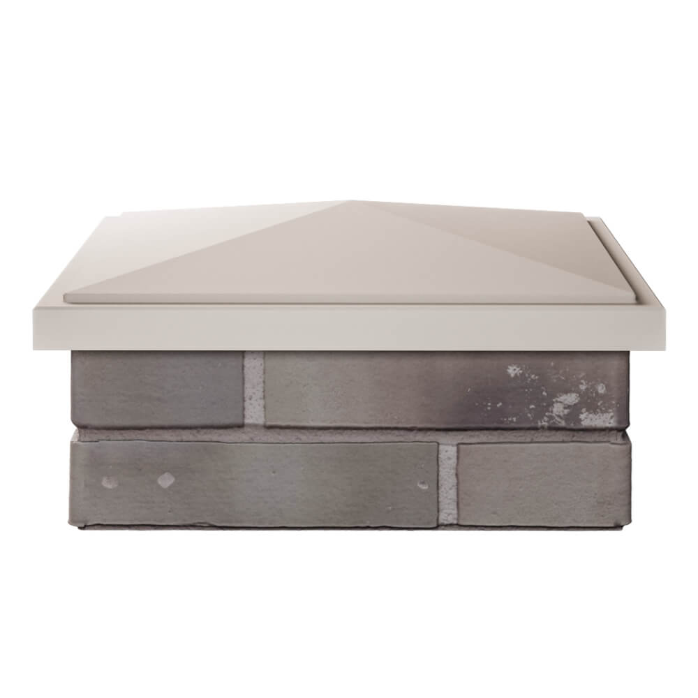 Колпак Zking БонаМоно Бежевый на столб 1.5х1.5 кирпича (385х385, 400х400мм) Ломоносов фото