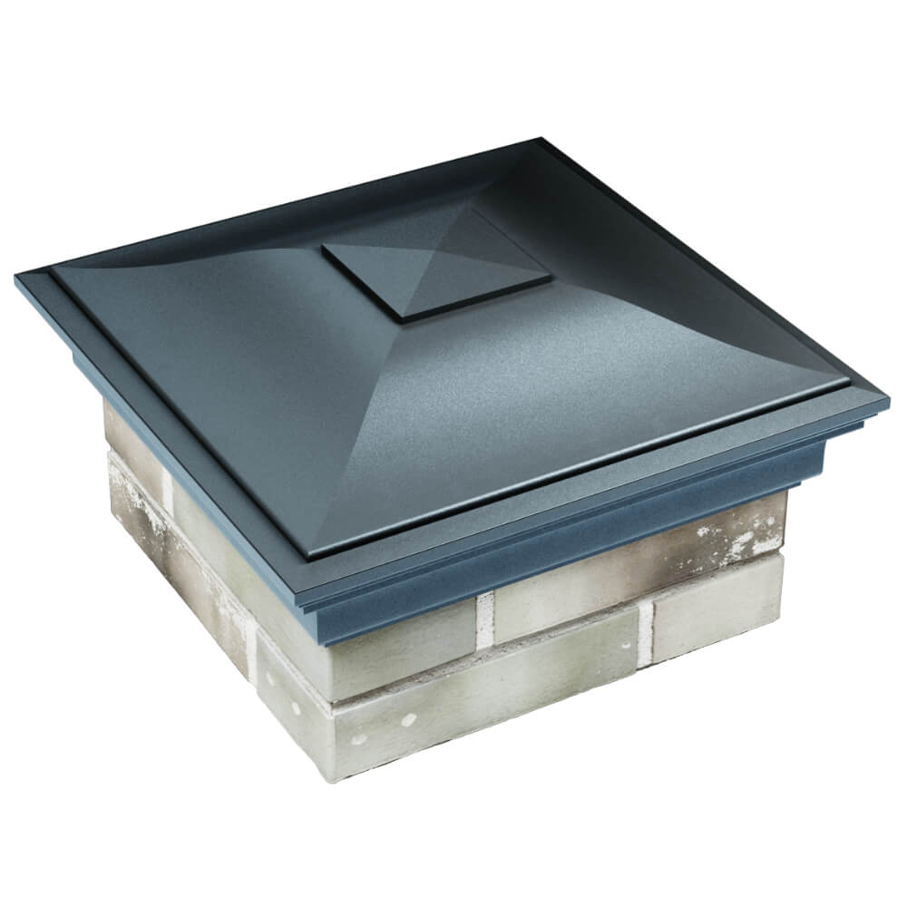 Колпак Zking Монблан Серый на столб 1.5х1.5 кирпича (385х385мм) в Ломоносове фото