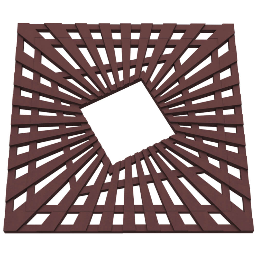 Приствольная решетка для дерева ZKING ATMOSPHERE 1.2х1.2м Коричневая в Ломоносове фото