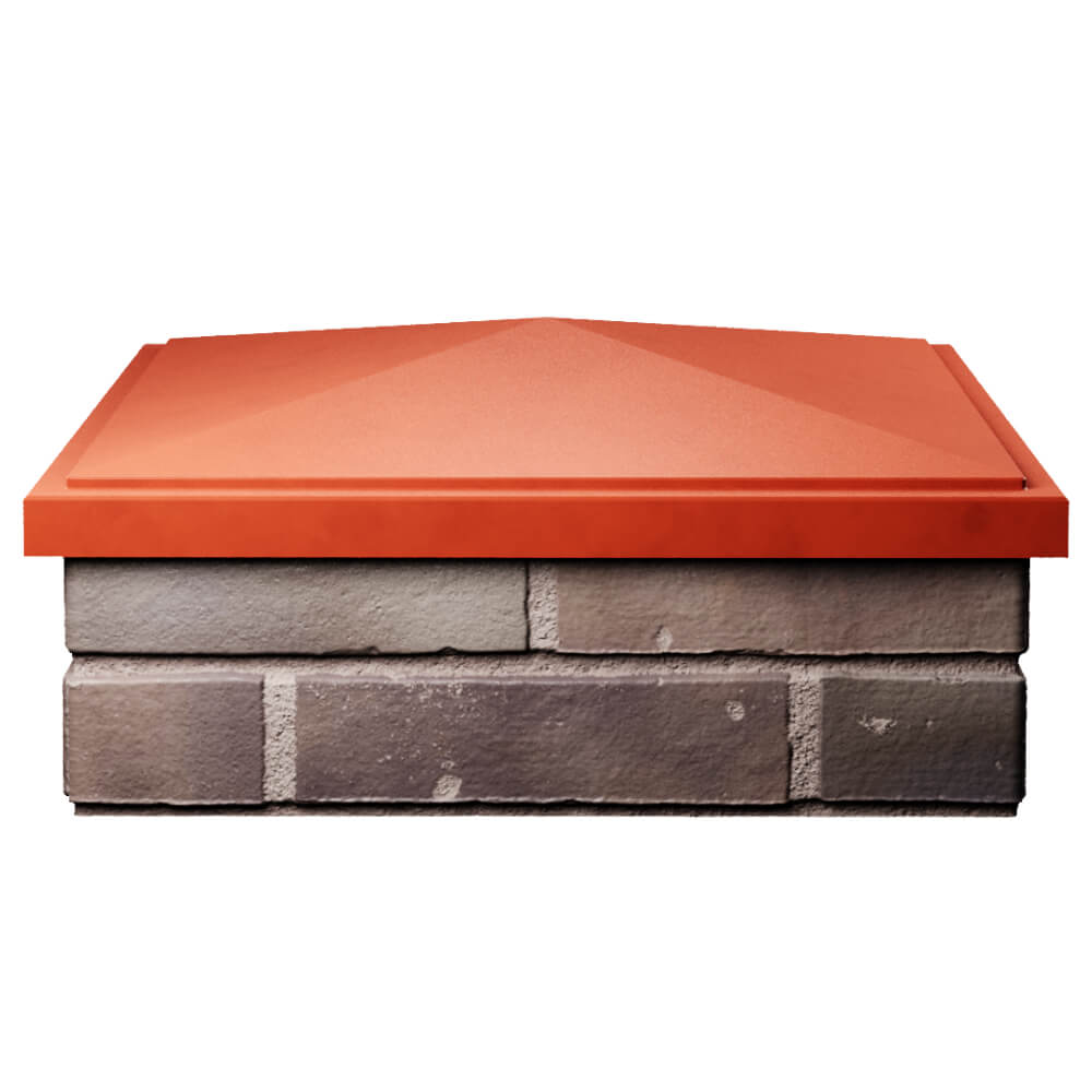 Колпак Zking БонаМоно Красный на столб 2х2 кирпича (515х515, 530х530мм) Ломоносов фото