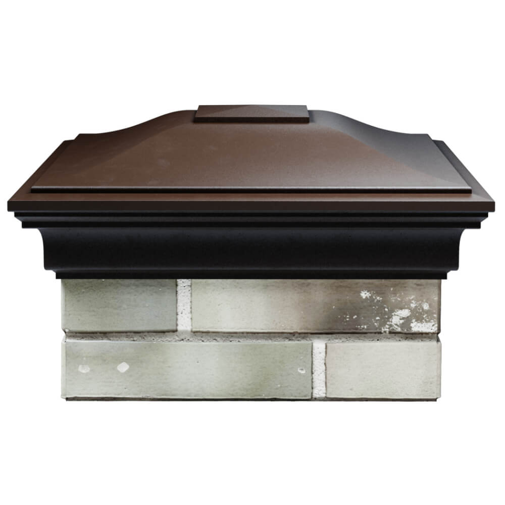 Колпак Zking Монблан Коричневый на столб 1.5х1.5 кирпича (385х385мм) Ломоносов фото