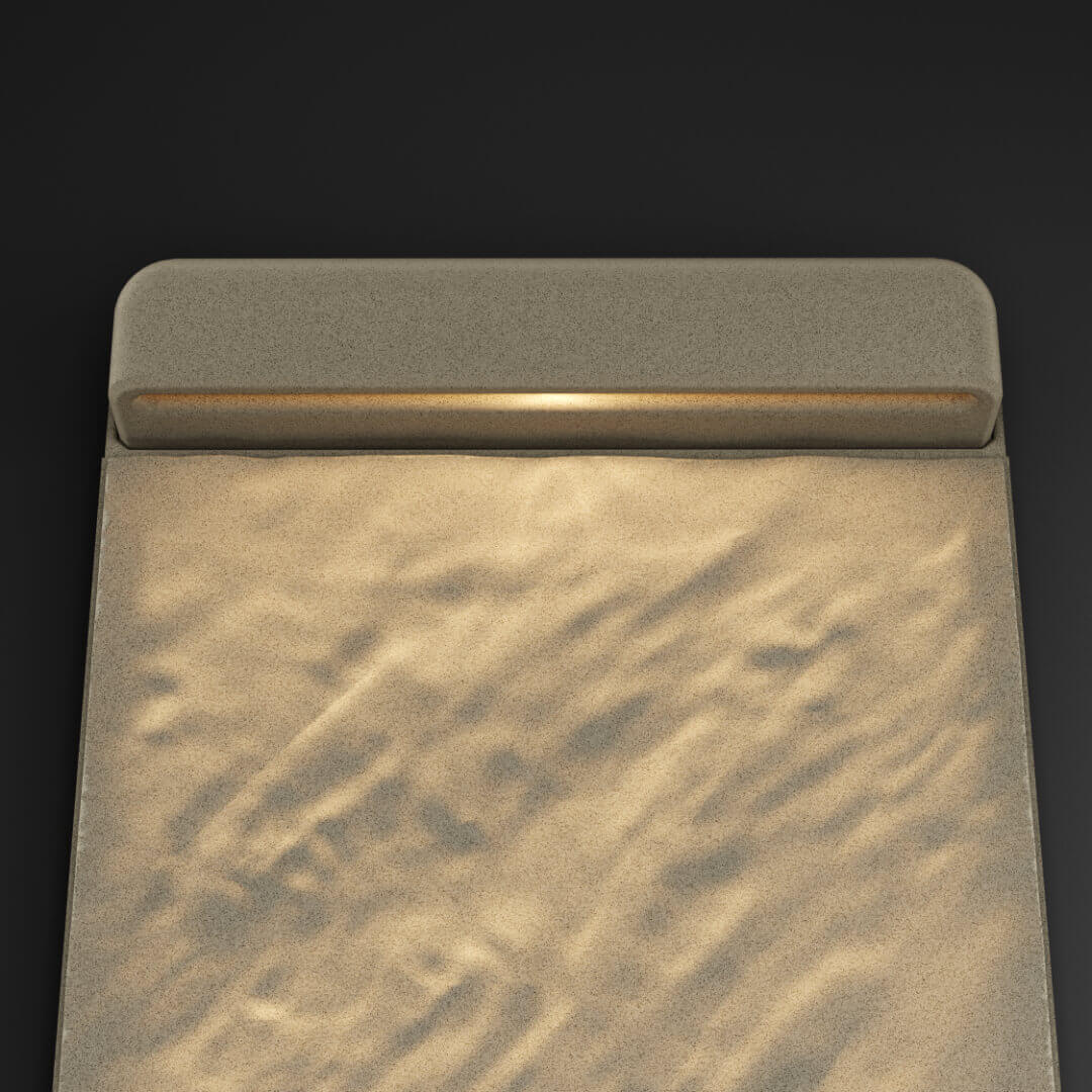 LED Светильник для шаговой плиты STONE Светлая Галька 330х75х98мм в Ломоносове фото