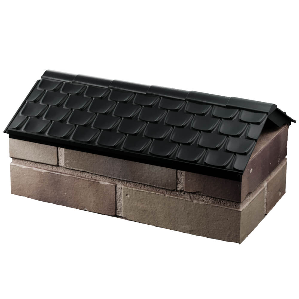 Парапет Zking Эльбрус Черный с посадкой на 1 кирпич (255мм) в Ломоносове фото