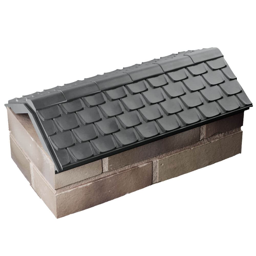 Парапет Zking Эльбрус Серый с посадкой на 1 кирпич (255мм) в Ломоносове фото