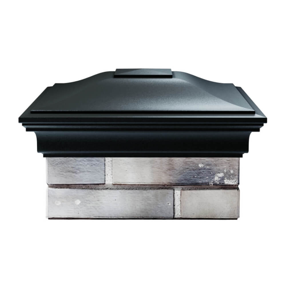 Колпак Zking Монблан Черный на столб 1.5х1.5 еврокирпича 0.7НФ (355х355мм) Ломоносов фото