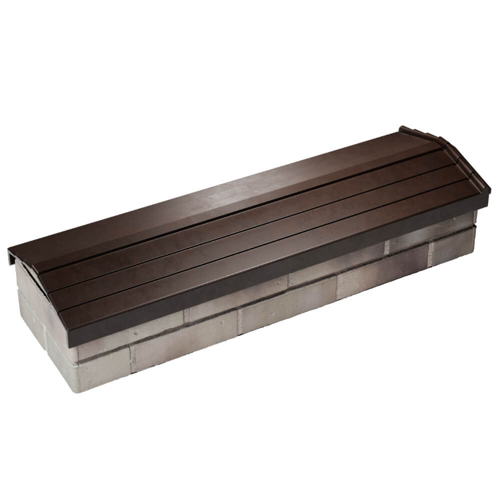 Парапет Zking Бона ХайТек Коричневый посадка на 0.5 кирпича (130мм) в Ломоносове фото