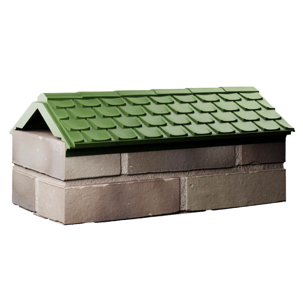 Парапет Zking Эльбрус Зеленый с посадкой на 1 кирпич (255мм) Ломоносов фото