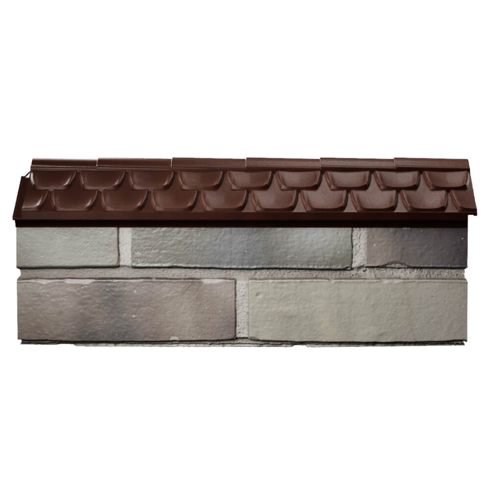 Парапет Zking Эльбрус Коричневый с посадкой на 0.5 кирпича (130мм) в Ломоносове фото