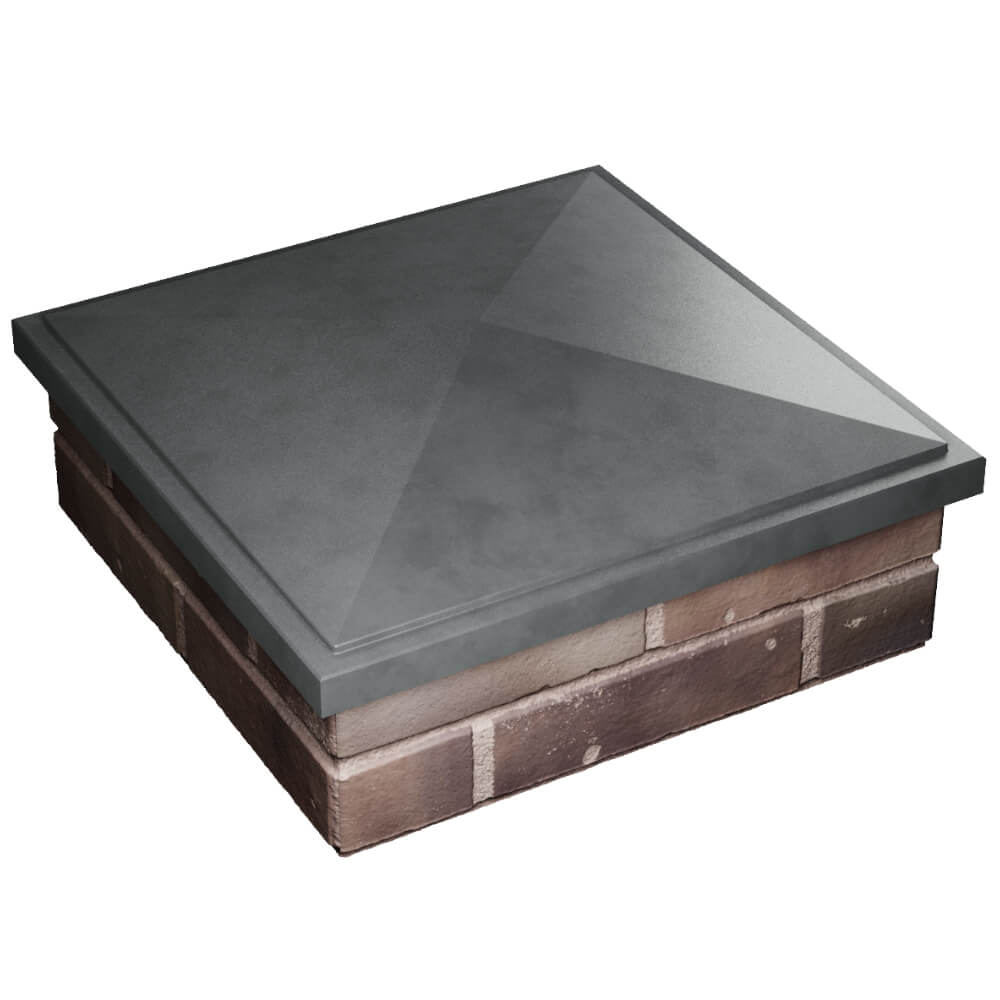 Колпак Zking БонаМоно Серый на столб 2х2 кирпича (515х515, 530х530мм) в Ломоносове фото