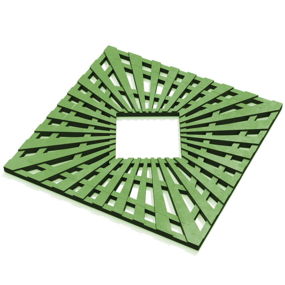 Приствольная решетка для дерева ZKING ATMOSPHERE 1.2х1.2м Зеленая в Ломоносове фото