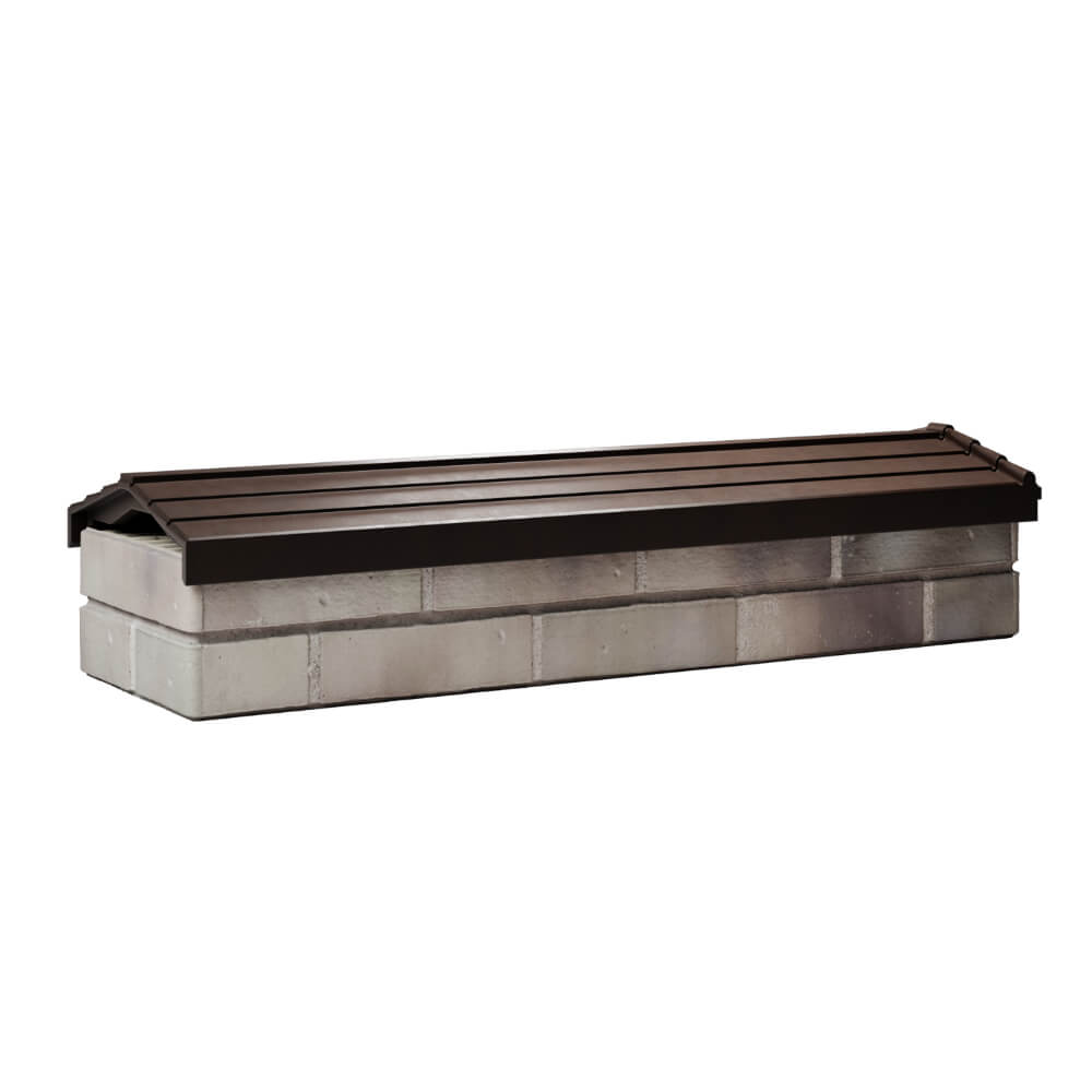 Парапет Zking Бона ХайТек Коричневый посадка на 0.5 кирпича (130мм) Ломоносов фото