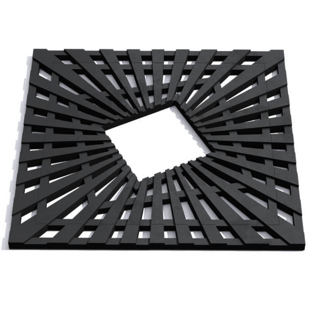 Приствольная решетка для дерева ZKING ATMOSPHERE 1.2х1.2м Черная Ломоносов фото