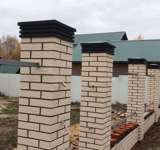 Колпак Zking Бона ХайТек Коричневый на столб 1.5х1.5 кирпича (385х385мм) в Ломоносове фото