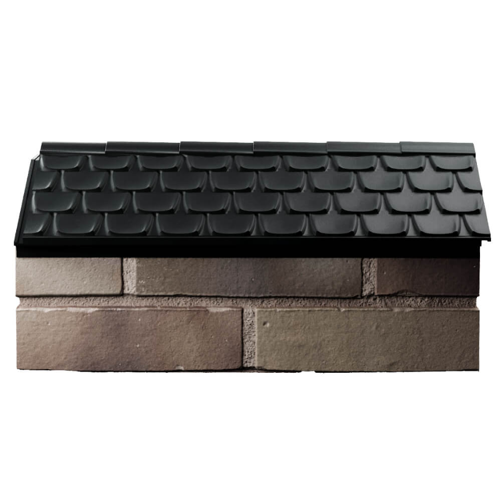 Парапет Zking Эльбрус Черный с посадкой на 1 кирпич (255мм) в Ломоносове фото