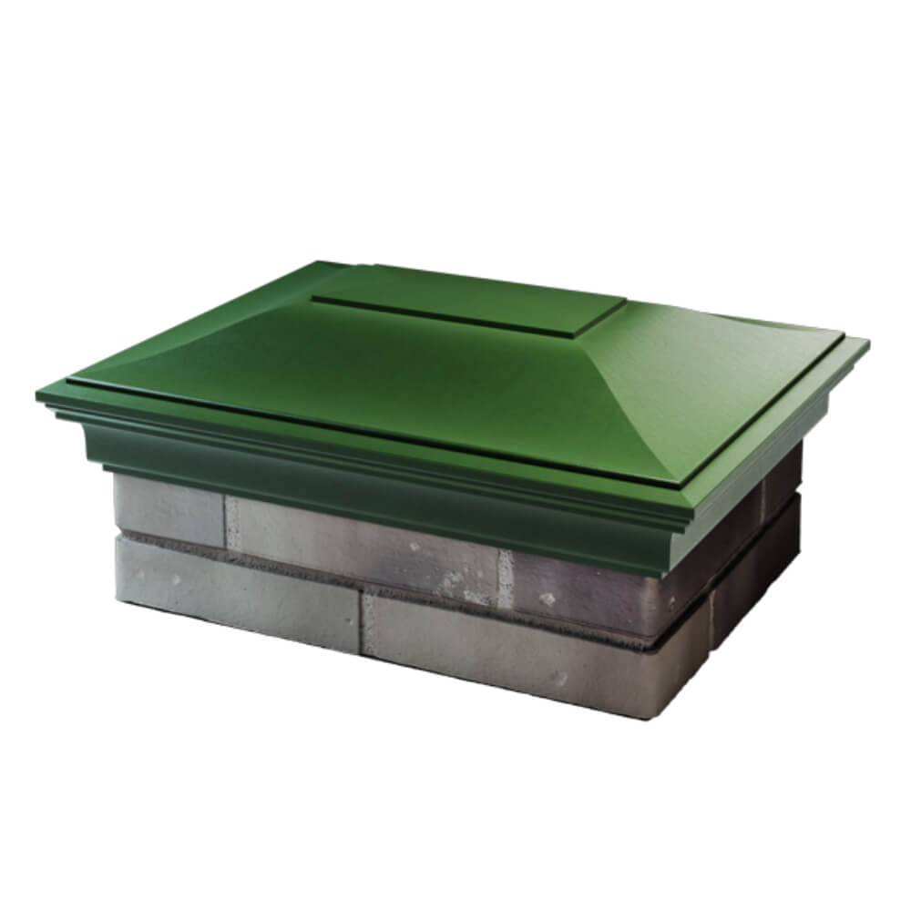 Колпак Zking Монблан Зеленый на столб 2х1.5 кирпича (515х385мм) в Ломоносове фото