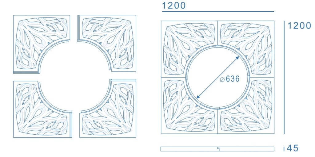 Приствольная решетка для дерева ZKING CRUST 1.2х1.2м Черная в Ломоносове фото