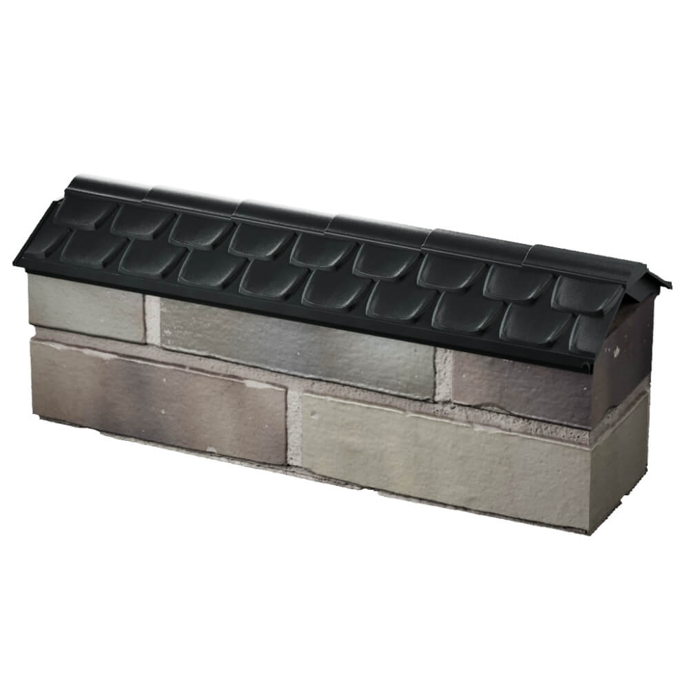 Парапет Zking Эльбрус Черный с посадкой на 0.5 кирпича (130мм) в Ломоносове фото