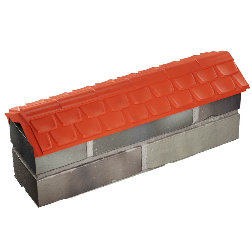 Парапет Zking Эльбрус Красный с посадкой на 0.5 кирпича (130мм) в Ломоносове фото