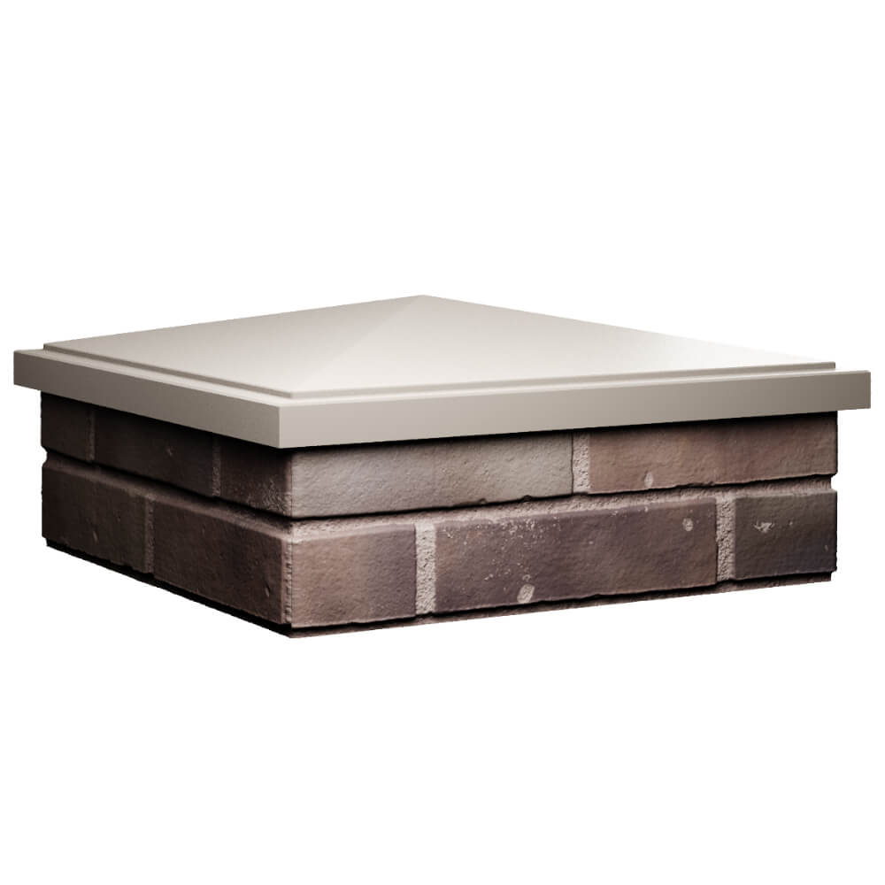 Колпак Zking БонаМоно Бежевый на столб 2х2 кирпича (515х515, 530х530мм) в Ломоносове фото