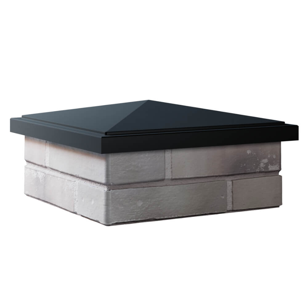 Колпак Zking БонаМоно Черный на столб 1.5х1.5 кирпича (385х385, 400х400мм) в Ломоносове фото