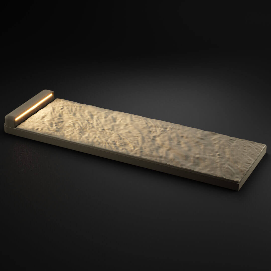 LED Светильник для шаговой плиты STONE Светлая Галька 330х75х98мм в Ломоносове фото