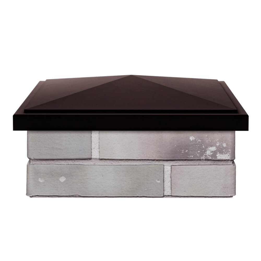 Колпак Zking БонаМоно Коричневый на столб 1.5х1.5 кирпича (385х385, 400х400мм) Ломоносов фото