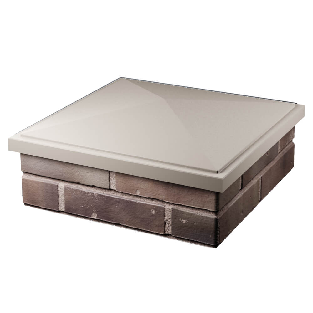 Колпак Zking БонаМоно Бежевый на столб 2х2 кирпича (515х515, 530х530мм) в Ломоносове фото