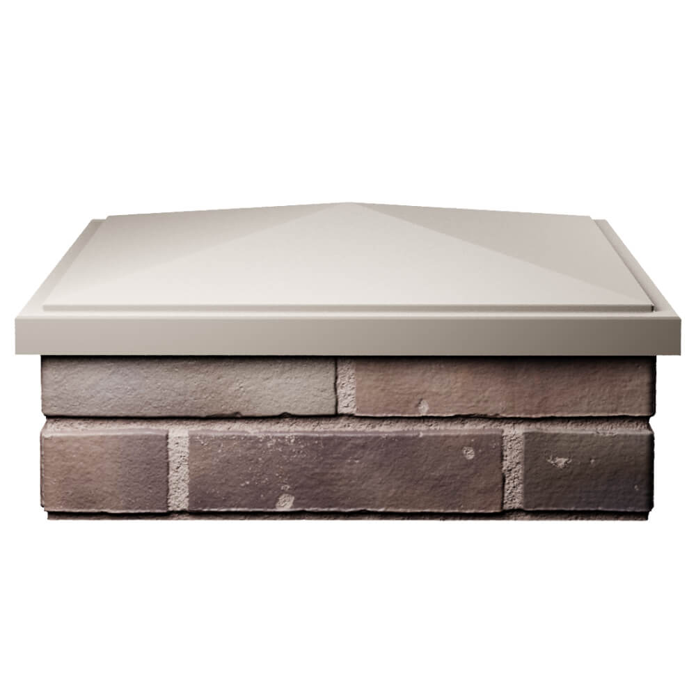 Колпак Zking БонаМоно Бежевый на столб 2х2 кирпича (515х515, 530х530мм) Ломоносов фото