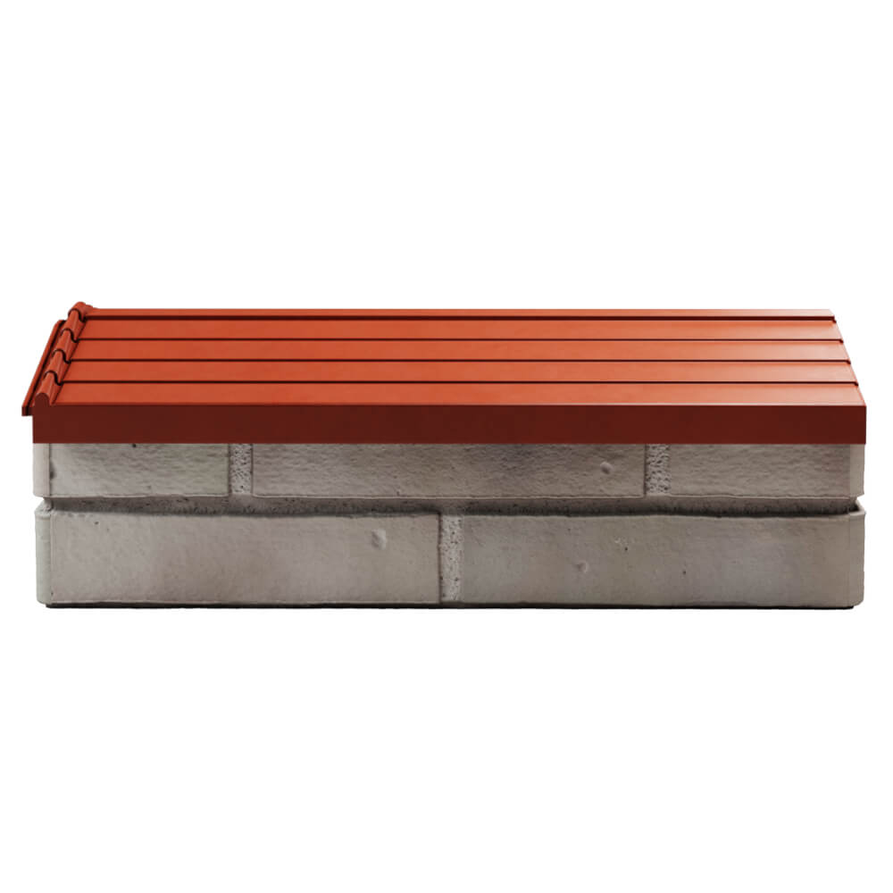 Парапет Zking Бона ХайТек Красный с посадкой на 1 кирпич (200/225/255мм) в Ломоносове фото