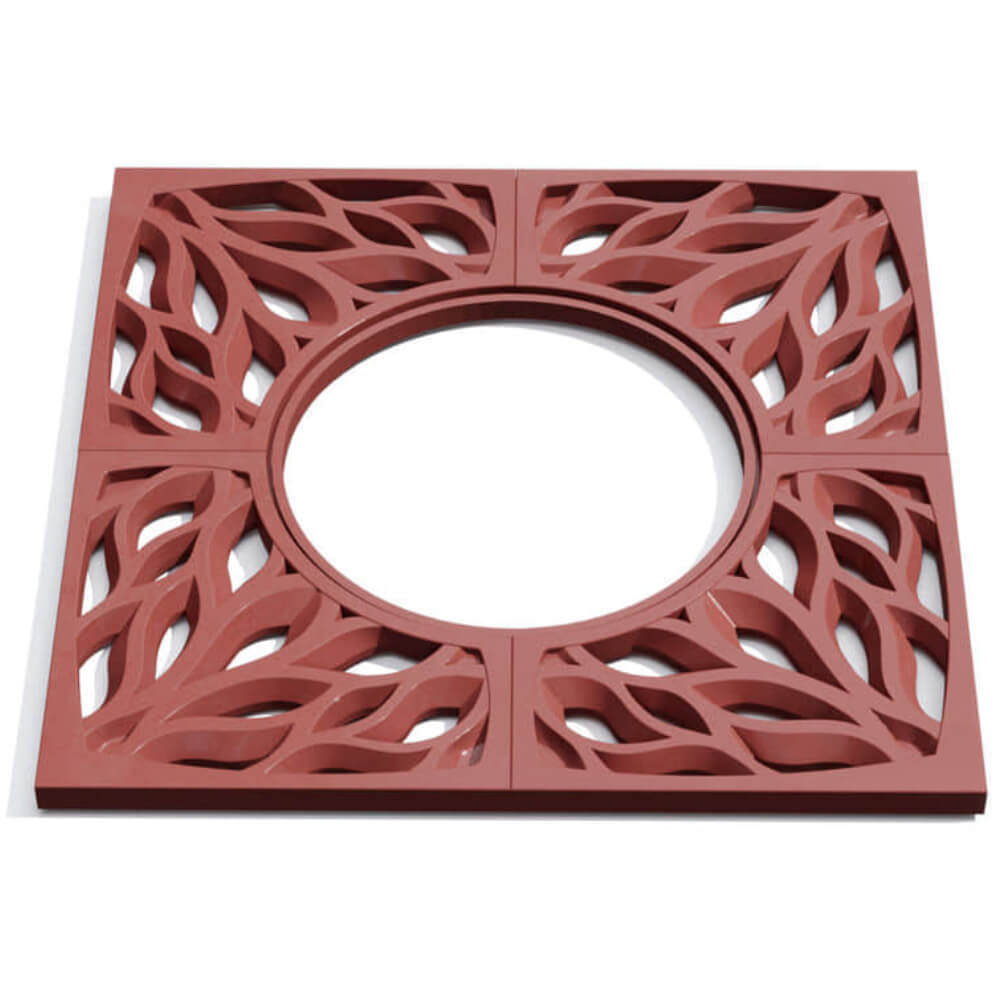 Приствольная решетка для дерева ZKING CRUST 1.2х1.2м Красная Ломоносов фото