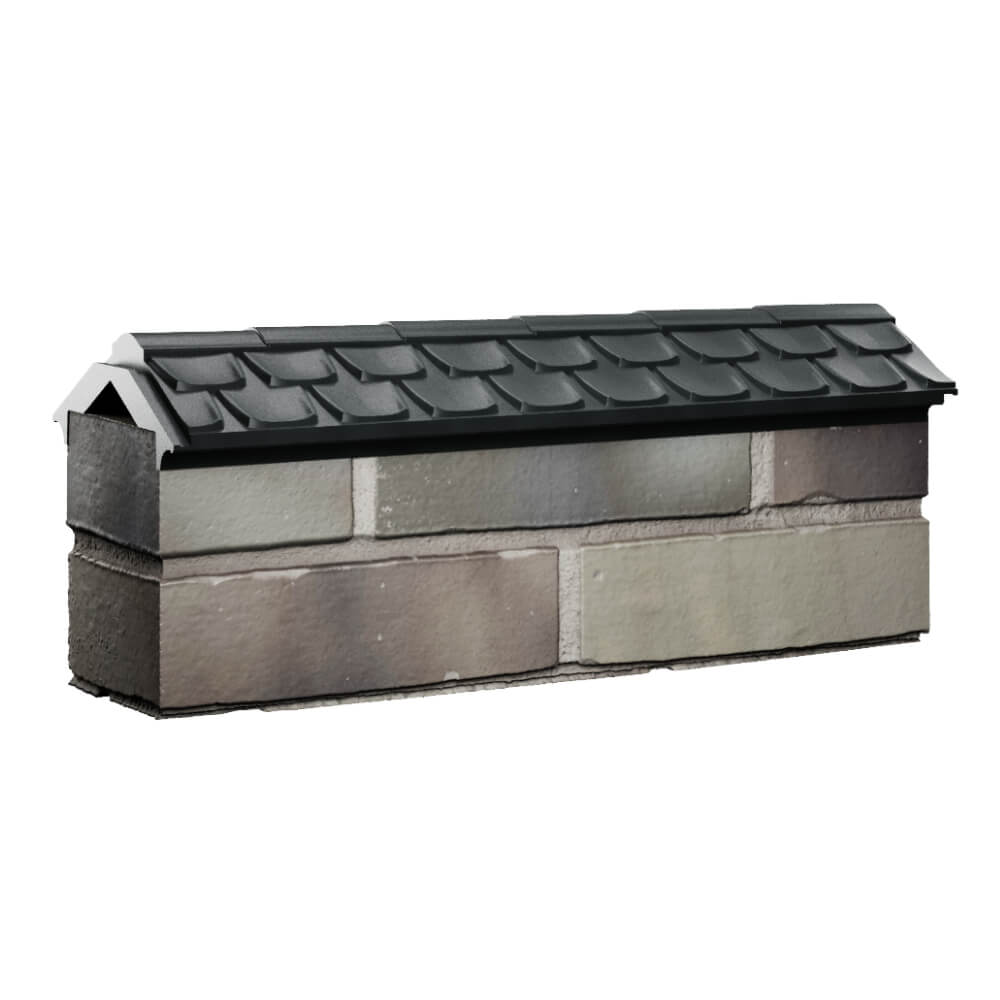 Парапет Zking Эльбрус Черный с посадкой на 0.5 кирпича (130мм) Ломоносов фото