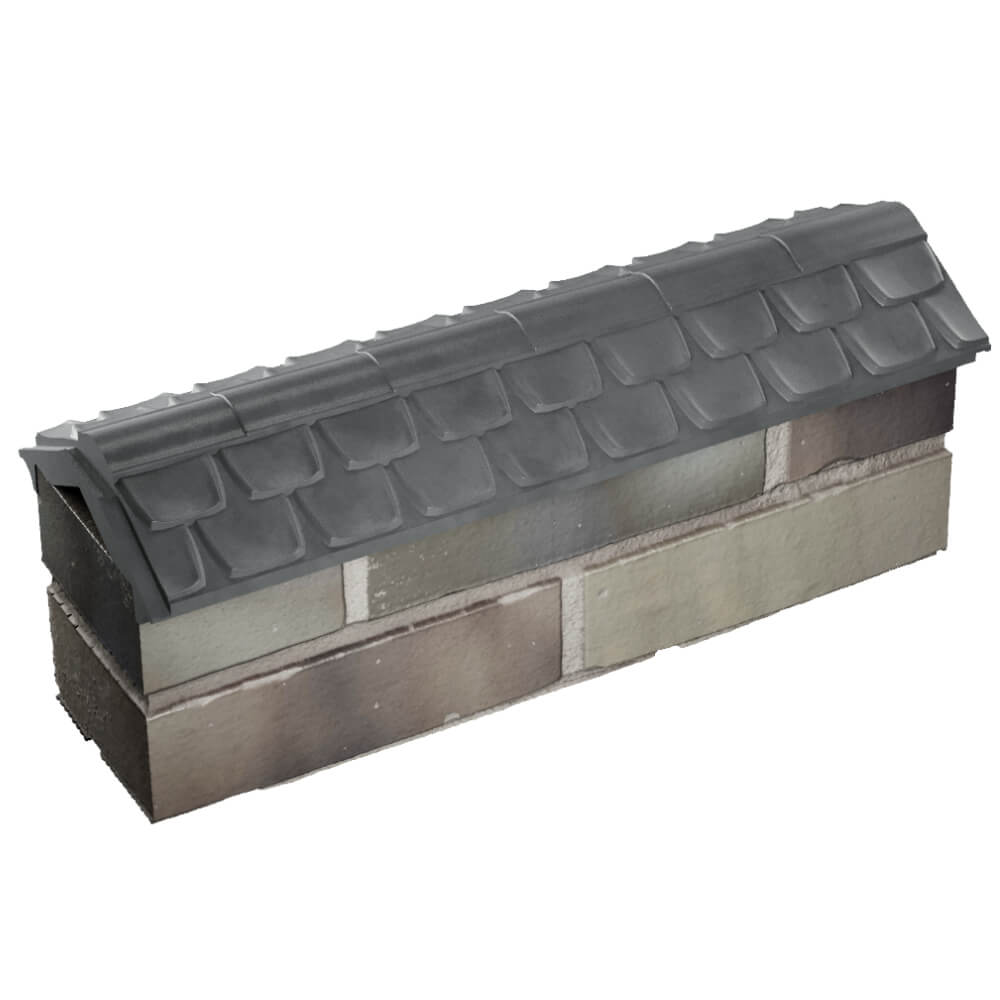 Парапет Zking Эльбрус Серый с посадкой на 0.5 кирпича (130мм) в Ломоносове фото