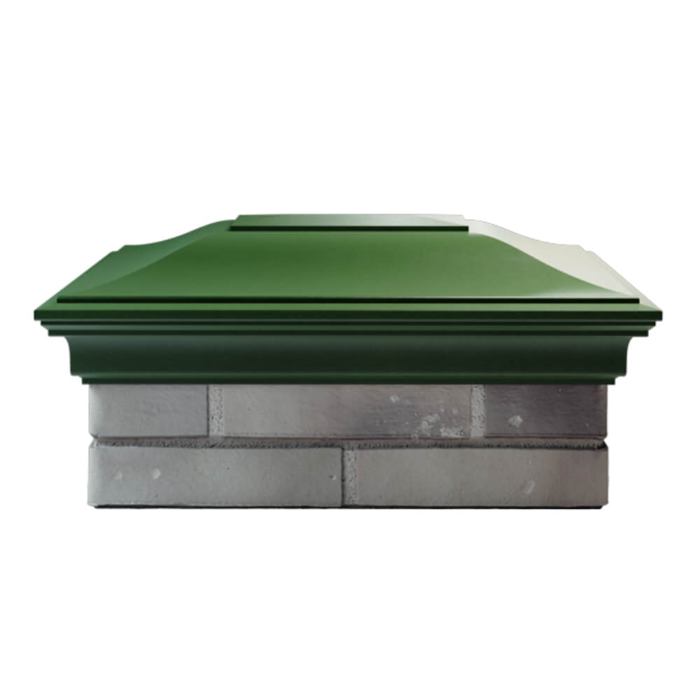 Колпак Zking Монблан Зеленый на столб 2х1.5 кирпича (515х385мм) в Ломоносове фото