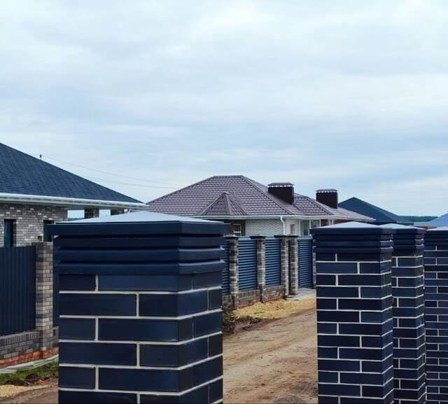 Колпак Zking Бона ХайТек Серый на столб 1.5х1.5 кирпича (385х385мм) в Ломоносове фото