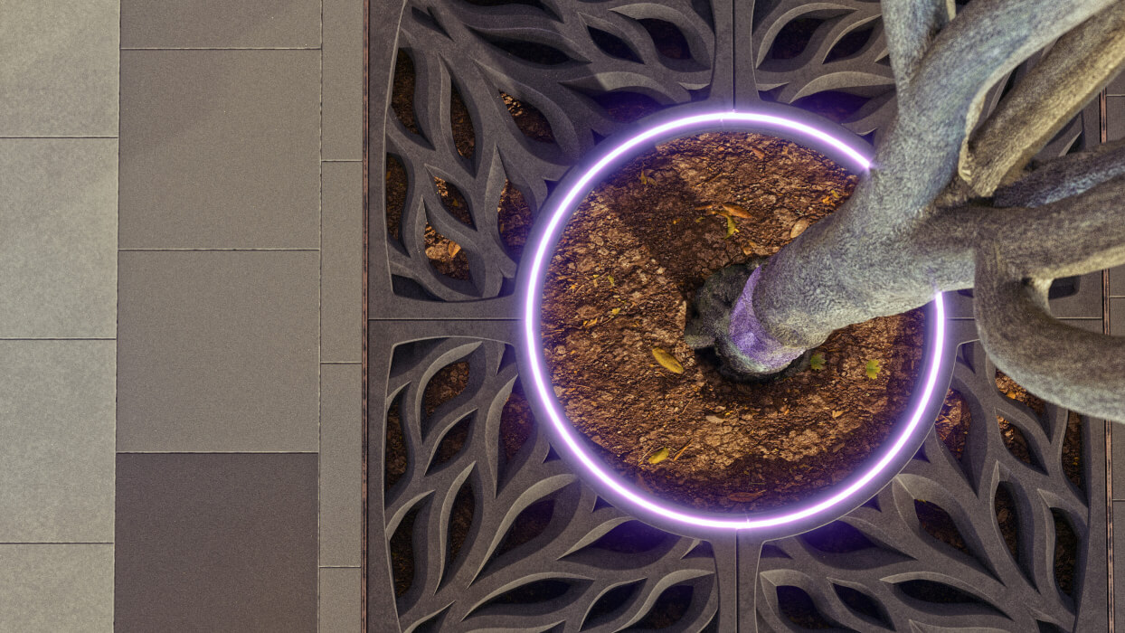 Приствольная решетка для дерева ZKING CRUST 1.2х1.2м Черная в Ломоносове фото