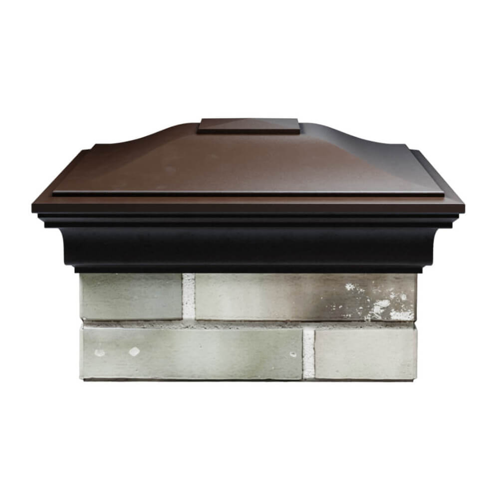 Колпак Zking Монблан Коричневый на столб 1.5х1.5 еврокирпича 0.7НФ (355х355мм) Ломоносов фото