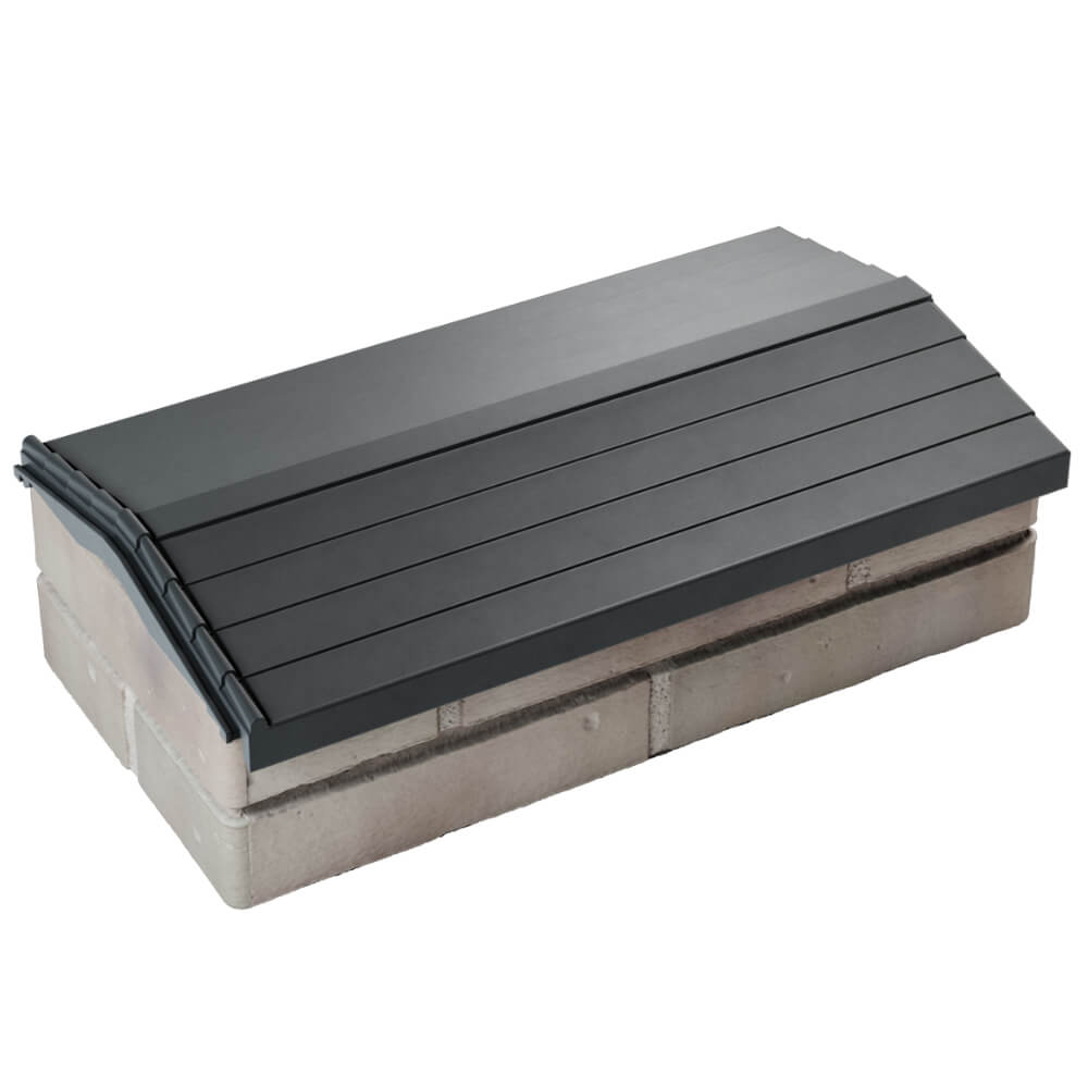 Парапет Zking Бона ХайТек Серый с посадкой на 1 кирпич (200/225/255мм) в Ломоносове фото